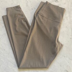 Varley Tan Patterned/Spotted Leggings EUC Medium